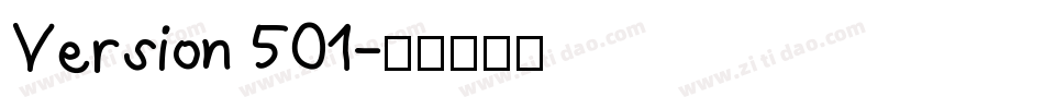 Version 501字体转换